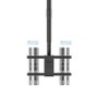 Tooq Soporte de Techo Giratorio para Pantallas 32-75 pulg, Negro